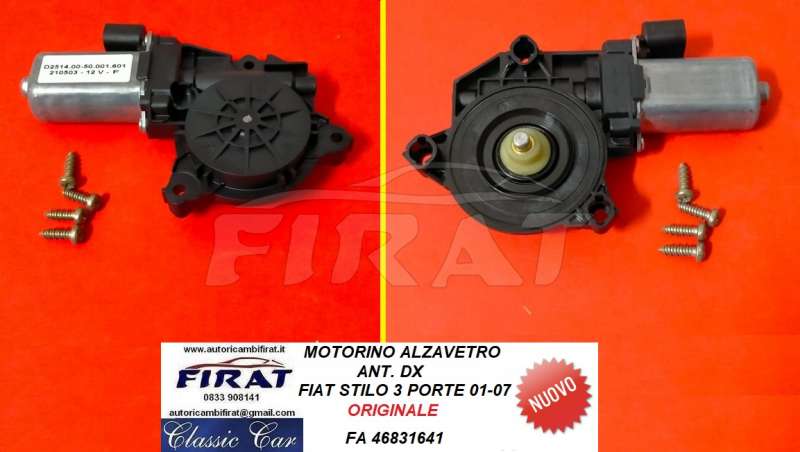 MOTORINO ALZAVETRO FIAT STILO 3P DESTRO (46831641)